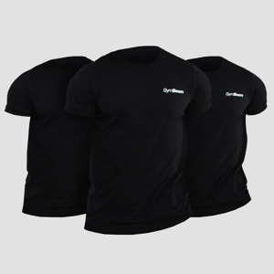 GymBeam Men‘s Basic T-Shirt 3Pack Black