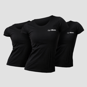 GymBeam Women‘s Basic T-Shirt 3pack Black