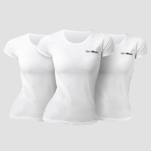 GymBeam Women‘s Basic T-Shirt 3pack White