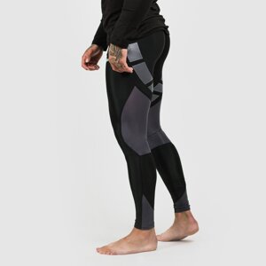 GymBeam Muške tajice Flex Tights Black Grey