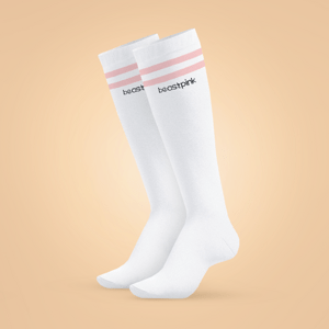 Beastpink Dokoljenke Knee High Socks White