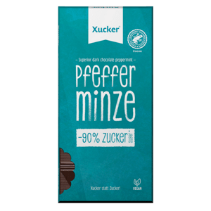 Xucker Vegan dark chocolate with peppermint