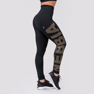 NEBBIA Ženske tajice Intense Gold Print Black