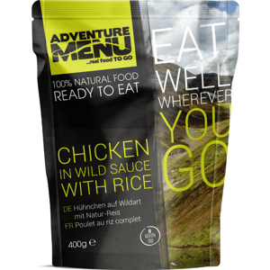 Adventure Menu Chicken in wild sauce with rice