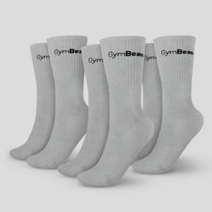 GymBeam Čarape 3/4 Socks 3Pack Grey
