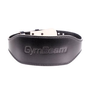 GymBeam Fitness remen Full Leather Black