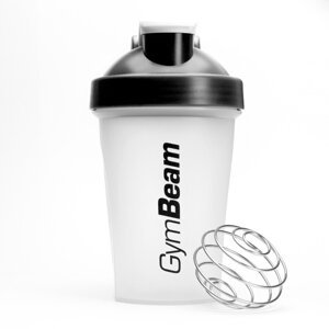 GymBeam Šejker Blend Bottle prozirno-crni 400 ml