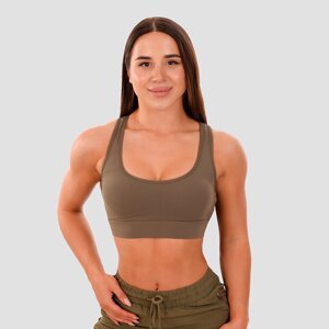 GymBeam Sportski grudnjak Mesh Panel Olive