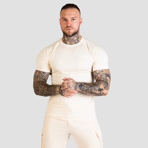 GymBeam Muška majica Fitted TRN Sand