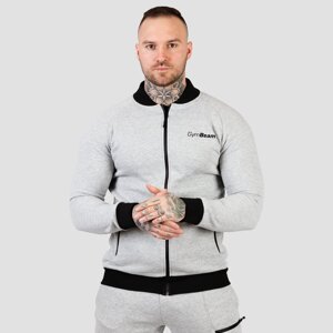 GymBeam Men‘s Classic Zipper Hoodie Grey