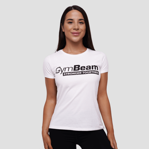 GymBeam Women‘s Stronger Together T-shirt White