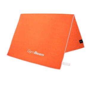 GymBeam Quick drying sports towel Orange/White