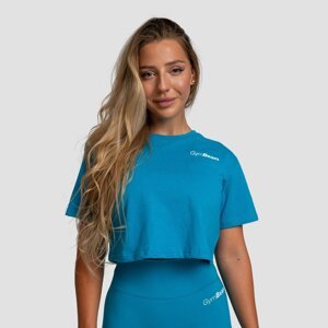 GymBeam Women‘s Limitless Cropped T-shirt Aquamarine