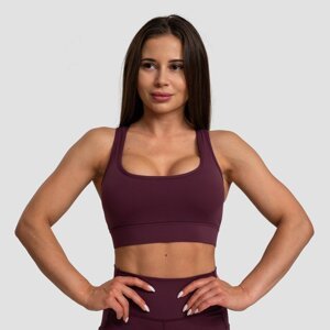 GymBeam Mesh Panel Sport Bra Eggplant
