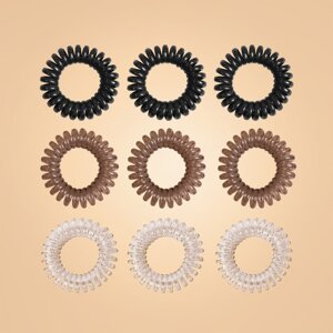 BeastPink Set spiralnih gumica za kosu Mix
