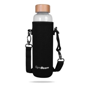 GymBeam Glass Bottle Bamboo 600 ml