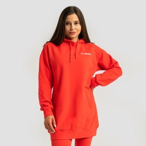 GymBeam Ženska dukserica Limitless Longline Hot Red