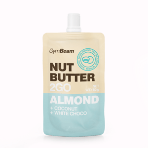 GymBeam Nut Butter 2GO - Maslac od badema s kokosom i bijelom čokoladom