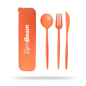 GymBeam Cutlery Set 2GO Orange