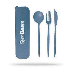 GymBeam Cutlery Set 2GO Blue