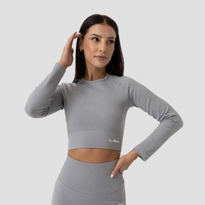 GymBeam Women‘s FLO Ribbed CropTop Grey