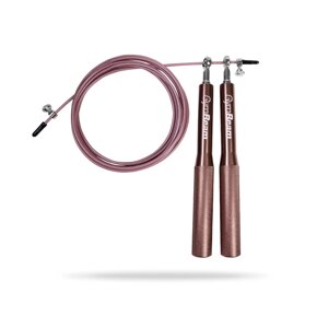 GymBeam Metal Jumping Rope Rose Gold