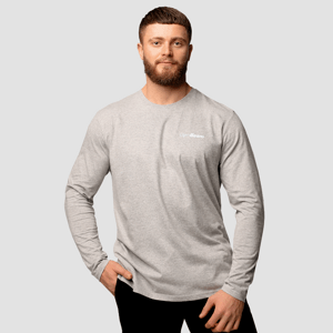 GymBeam Men‘s Basic Long Sleeve T-Shirt Grey