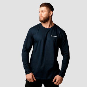 GymBeam Men‘s Basic Long Sleeve T-Shirt Navy