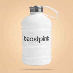 GymBeam Hydrator Bottle 1,89 l White - BeastPink