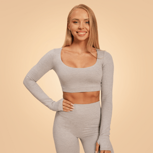 BeastPink Women‘s Sense Crop Top Grey