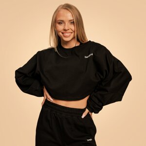 BeastPink Women‘s Bliss Cropped Sweatshirt Black