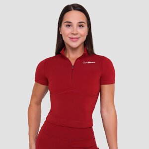GymBeam Women‘s Ignite Cropped T-shirt Dark Red