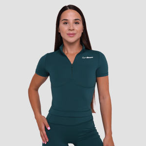GymBeam Women‘s Ignite Cropped T-shirt Dark Green