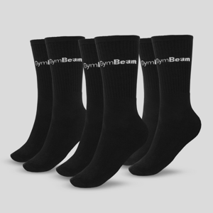 GymBeam Čarape 3/4 Socks 3Pack Black