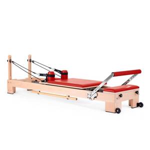 Elina Pilates drveni Reformer Lignum 242 cm Boja: crvena