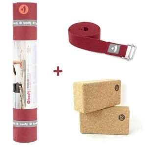 Bodhi Yoga Bodhi Rishikesh Premium set za početnike crveni 183 x 60 cm 4,5 mm