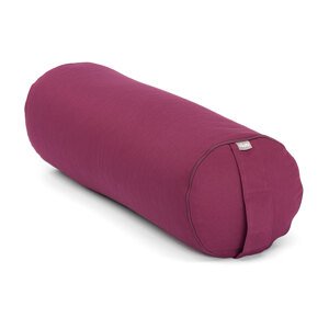 Bodhi Yoga Bolster valjak za jogu ECO spelt 100% organski pamuk 65 x 22 cm Boja: boja patlidžana