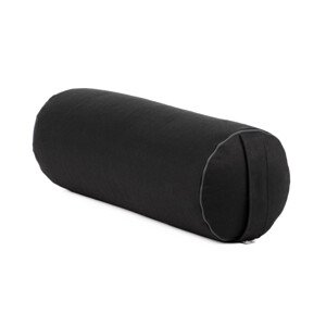 Bodhi Yoga Bolster valjak za jogu ECO spelt 100% organski pamuk 65 x 22 cm Boja: crna