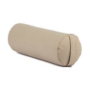 Bodhi Yoga Bolster valjak za jogu ECO spelt 100% organski pamuk 65 x 22 cm Boja: Taupe