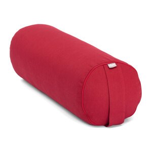 Bodhi Yoga Bolster valjak za jogu ECO spelt 100% organski pamuk 65 x 22 cm Boja: bordo