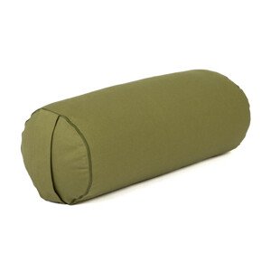 Bodhi Yoga Bolster valjak za jogu ECO kapok 100% organski pamuk 65 x 22 cm Boja: zelena