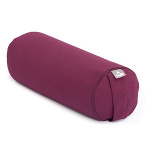 Bodhi Yoga MINI Bolster - Neckroll ECO 100% organski pamuk 38 x 14 cm Boja: boja patlidžana