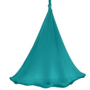 Aerialsilks Aerial Yoga AIR Set mreža i karabiner za Fly i Aerial jogu - 5 m Boja: tirkizna