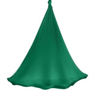 Aerialsilks Aerial Yoga AIR Set mreža i karabiner za Fly i Aerial jogu - 5 m Boja: zelena