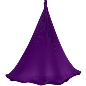 Aerialsilks Aerial Yoga AIR mreža i karabiner set za Fly i Aerial jogu - 6 m Boja: ljubičasta