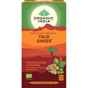 Organic India Tulsi Đumbir porcionirani čaj, 25 vrećica (25 x 1,8 g)