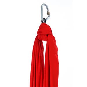 Aerialsilks Aerial Yoga JUST Perfect Set mreža i karabiner set za Fly i Aerial pogodan za djecu - 6 m Boja: crvena
