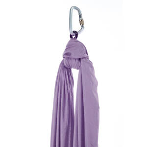 Aerialsilks Aerial Yoga JUST Perfect Set mreža i karabiner set za Fly i Aerial pogodan za djecu - 6 m Boja: ljubičasta