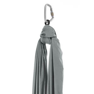Aerialsilks Aerial Yoga JUST Perfect Set mreža i karabiner set za Fly i Aerial pogodan za djecu - 6 m Boja: siva