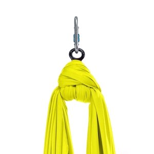 Aerialsilks Aerial Yoga JUST Perfect Set mreža i karabiner set za Fly i Aerial pogodan za djecu - 6 m Boja: žuta